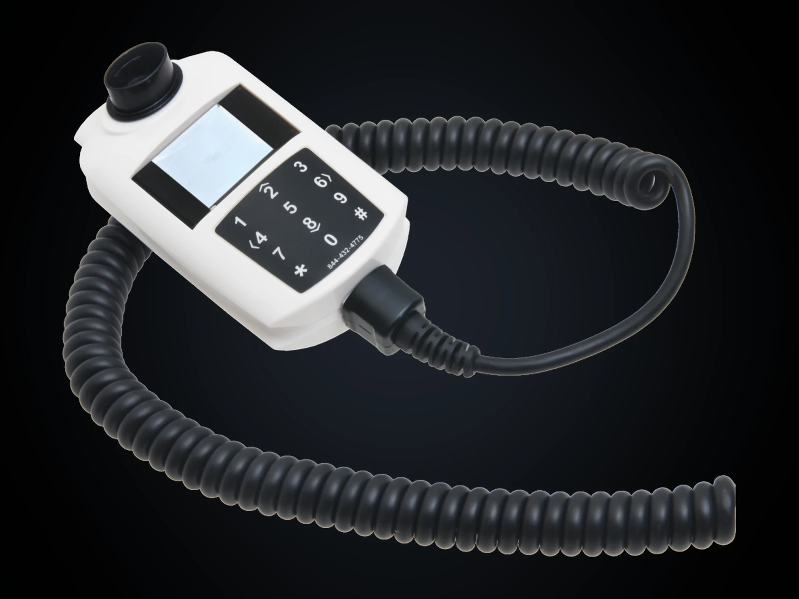 Low Cost Interlock Co-Pilot ignition interlock handset with keypad and coiled cord